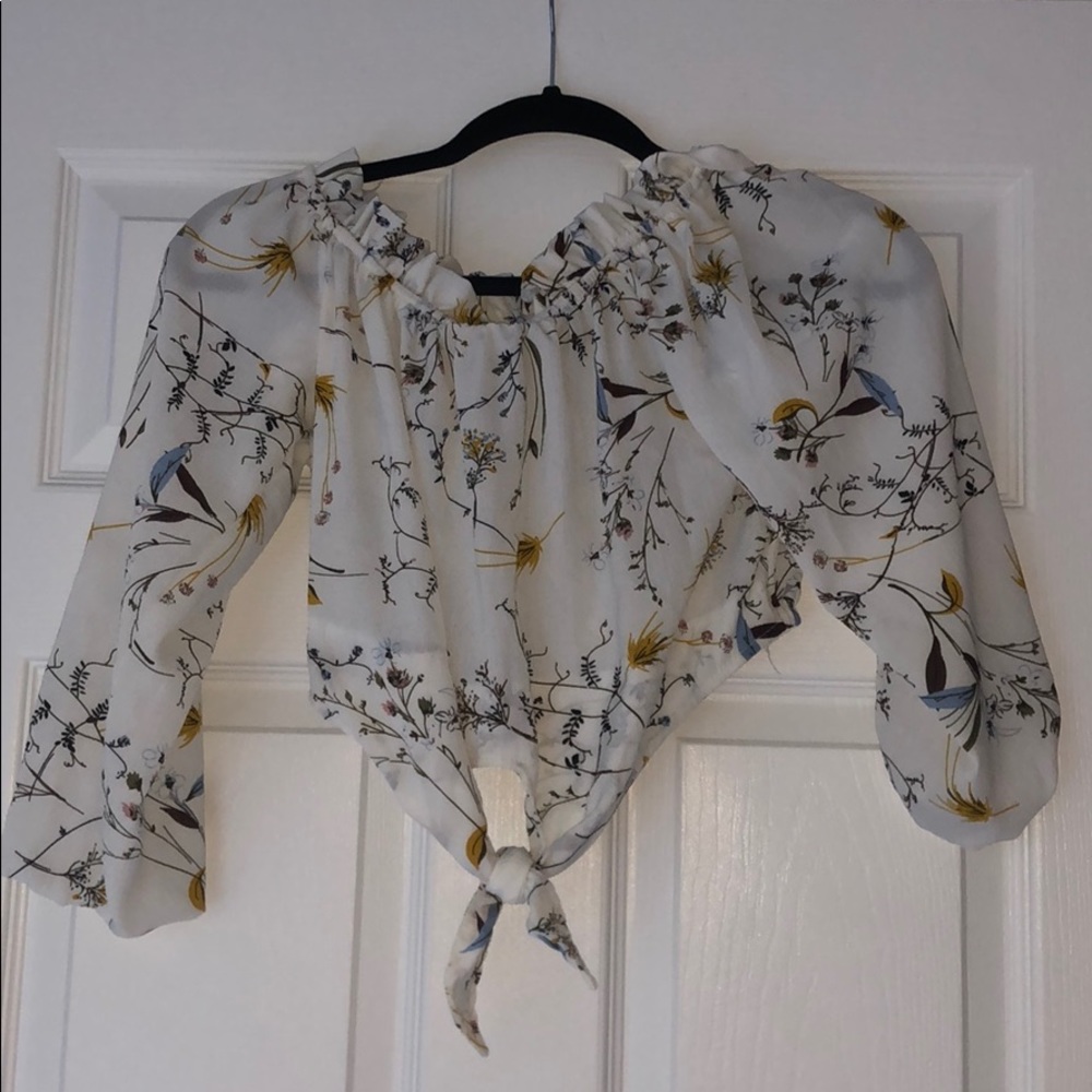 Floral crop top
